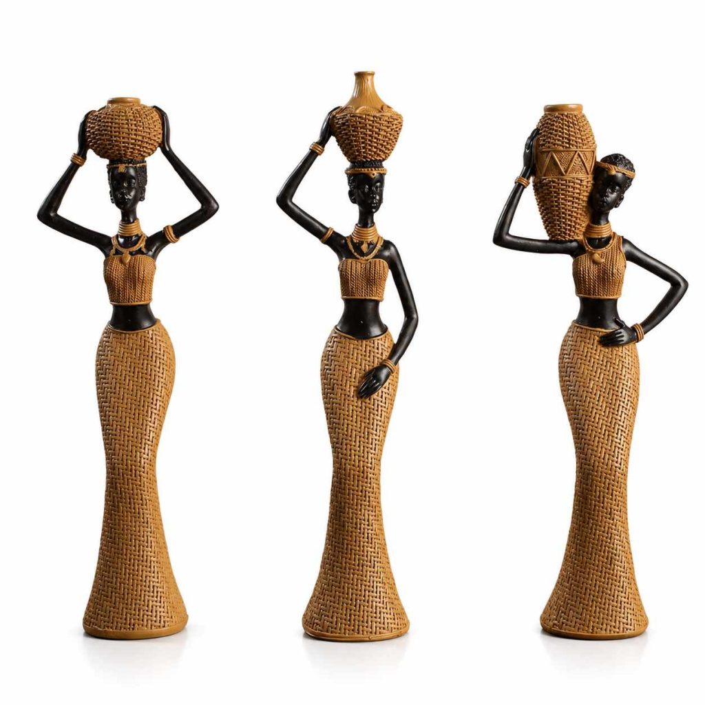 African Tribal Woman Sculpture
