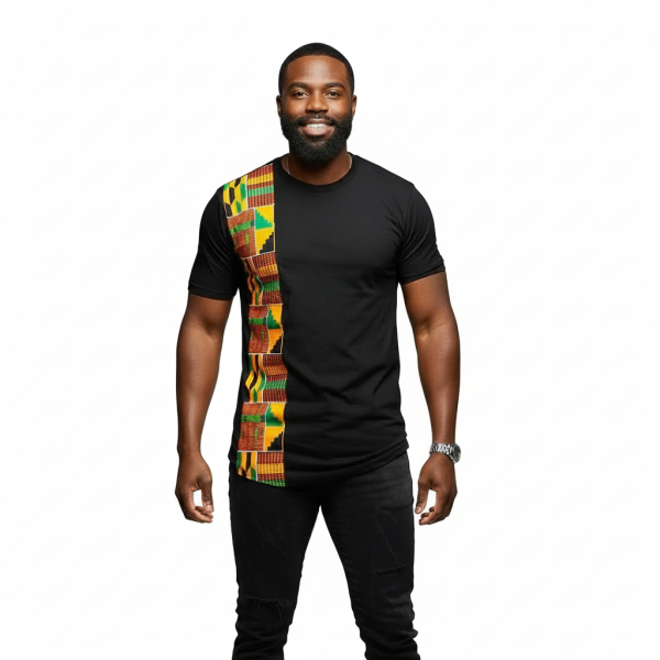 Kente Patchwork Polo Shirt
