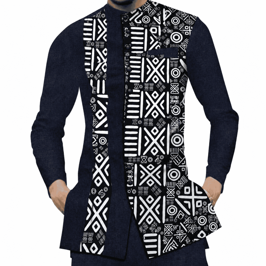 Men Patchwork Top