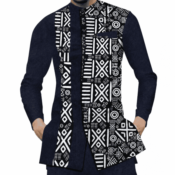 Men Patchwork Top