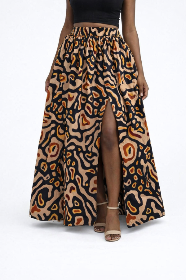 Wura Slit Gathered Skirt