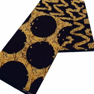 Brown Geometric Ankara Fabric