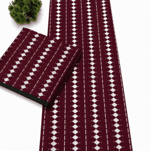 Burgundy Ankara Fabric