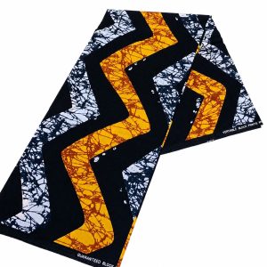 Chevron Brown & White Ankara