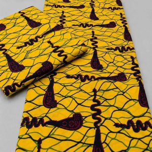 Tribal Wave Evergreen Fabric