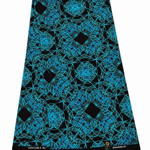Blue Geometric Ankara Fabric