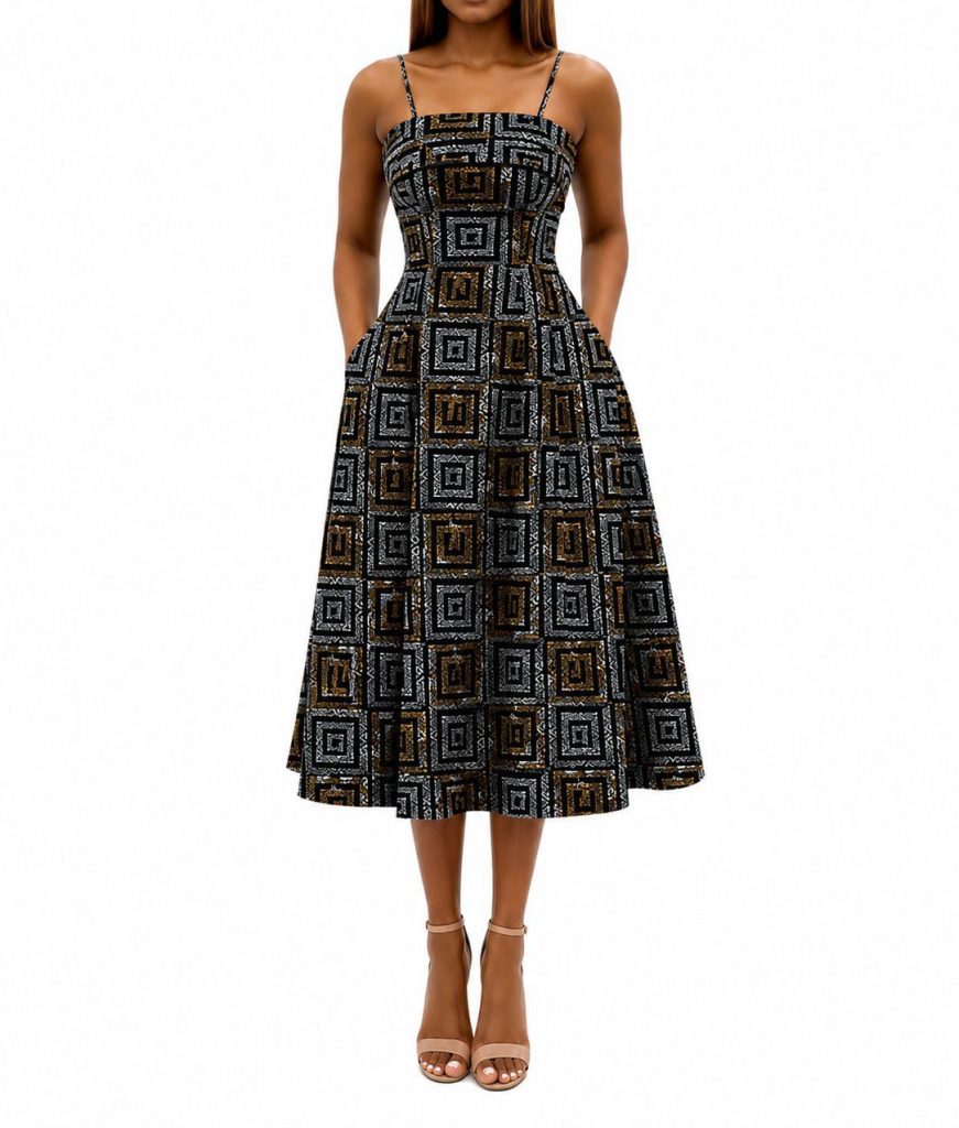 Maze Strap Dress