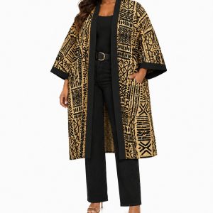 Midi Ankara Kimono Jacket