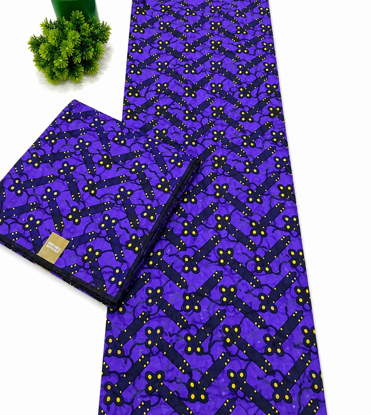 Royal Purple Ankara Fabric