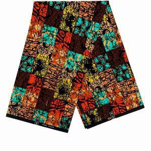 Teal & Brown Patchwork Ankara