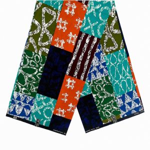 Teal & Orange Patchwork Ankara